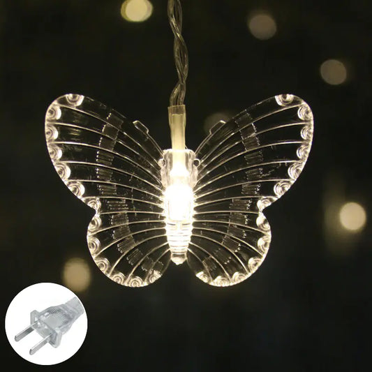 Butterfly Curtain Lights, LED Starry String Decor