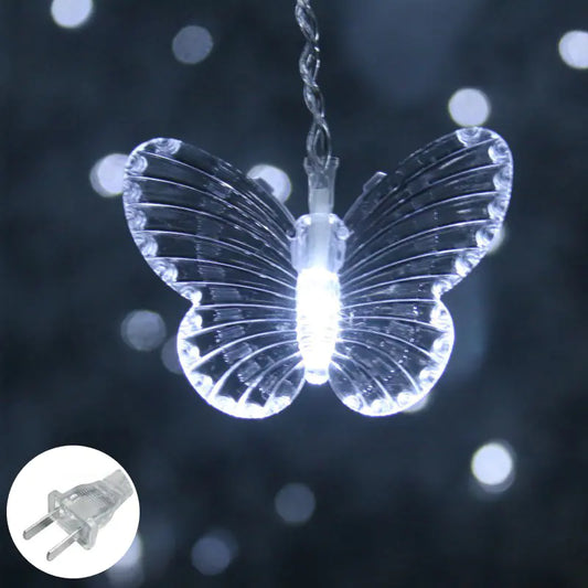 Butterfly Curtain Lights, LED Starry String Decor